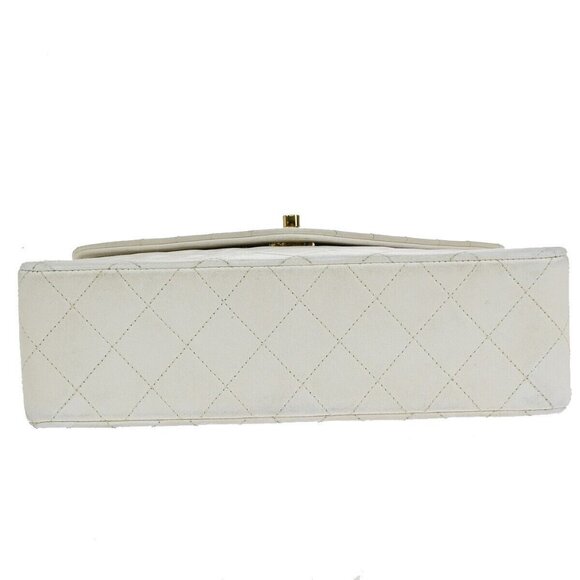 CHANEL CC Logo Matelasse 23 Chain Shoulder Bag Leather White - Picture 6 of 14